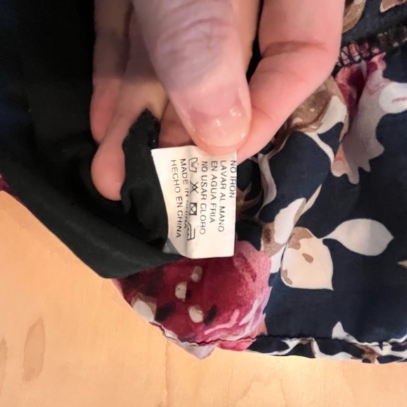 Floral Print Dress with Ruffle Hem - Picture 9 of 10